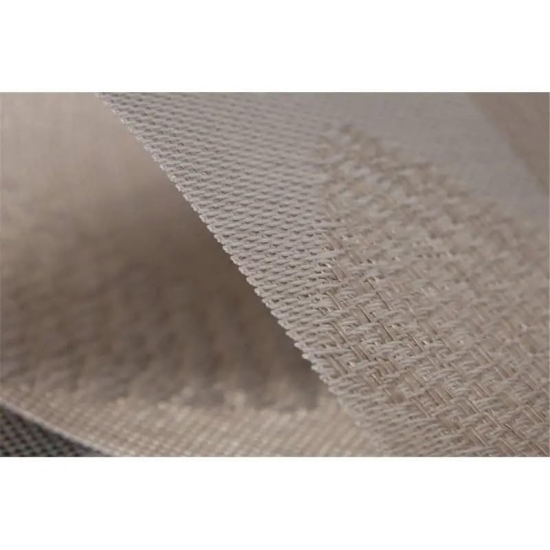 Image of YELONA Placemats for Dining Table - Heat Resistant, Non-Slip & Washable PVC Vinyl Table Mats - Set of 4, 45 x 30 cm (Beige & Cream)