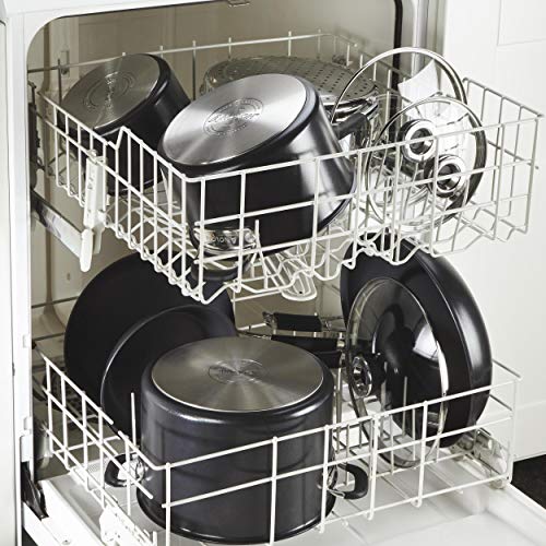 Anolon Smartstack Hard-Anodized Nesting Pots And Pans Cookware Set, 10-Piece, Black #TOP4