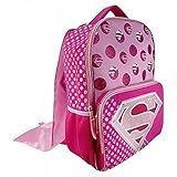 DC Comics Super Girl Backpack with Detachable Cape and Side Mesh Pockets