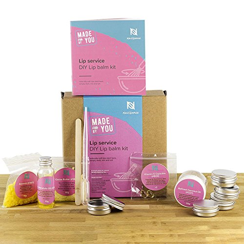 Naissance Make Your Own Lip Balm Kit 'Lip Service' Luxury DIY Gift Set
