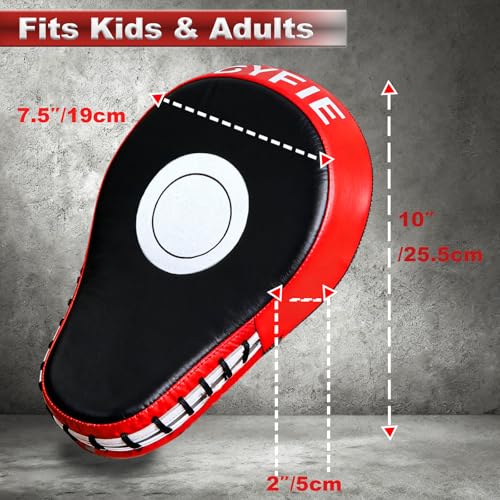 Image of 3-in-1 Boxing Training Set, Punching Mitts, Kick Pad and Target Paddle | Martial Arts Target Training Paddle for Taekwondo Karate MMA, Boxing Equipment Sparring for Kids, Teens & Women