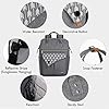Lekesky Rucksack Damen Schultasche mit Laptopfach & Anti Diebstahl Tasche, Laptop Rucksack Arbeitsrucksack Daypack, Grau 17.3 Zoll #4