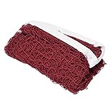 VGEBY Badmintonnetz, Polypropylenfasersport Badmintonnetz Tenniswettkampf-Trainingsnetz mit Befestigungsseil für Badminton-Volleyball-Tenniswettkampf Badminton- Und Tenniszubehör