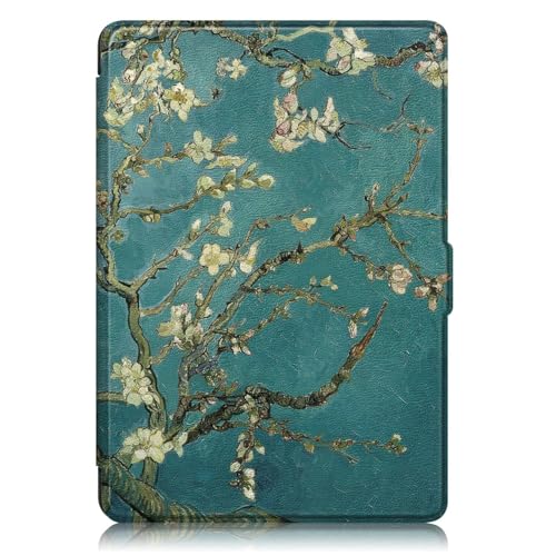 Image of ProElite Cover Case for Kindle Paperwhite 12th Gen 7 inch Case, Slim Smart Flip case Cover for Amazon Kindle Paperwhite 12th Generation 7 inch 2024, Flowers