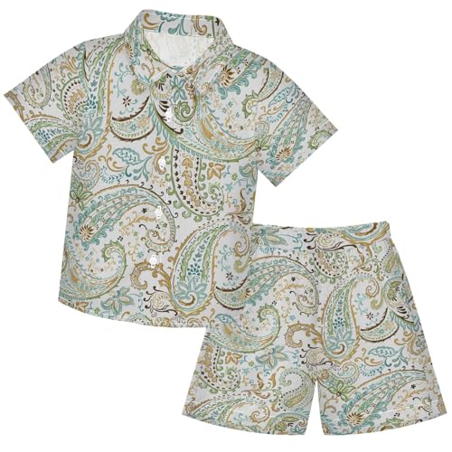 Image of visesunny Boys 2 Pieces T-shirts and Shorts Floral Tops & Shorts Summer Outfits 3-10 Years Clothes