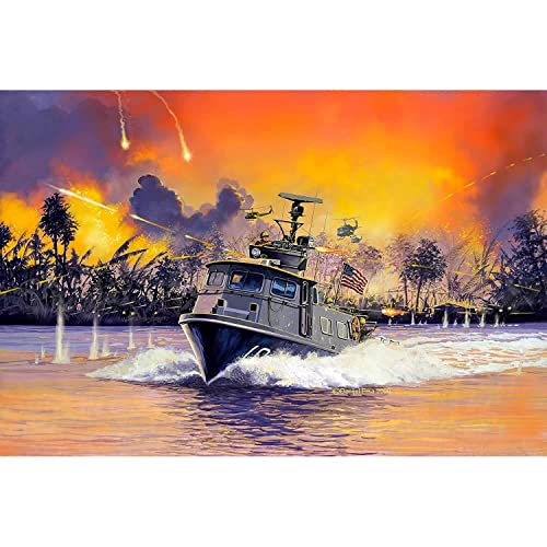Revell- Model Set US Navy Swift Boat MK.I Modellino Fedele all'originale per esperti, con Accessori di Base, Colore Non Laccato, 65176