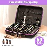 Essential Oil Carrying Case, 60 Bottles Essential Oil Storage Case Hard Shell EVA Essential Oil Holder Organizer, Essential Oil Box Essential Oil Travel Case Holds 5ml, 10ml, 15ml Bottles - Image 3