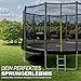 JUMMICO Trampolin Outdoor Ø 183/228/305/366/427 cm, GS-Zertifizierung Gartentrampolin für Kinder mit Leiter und Seitentasche
