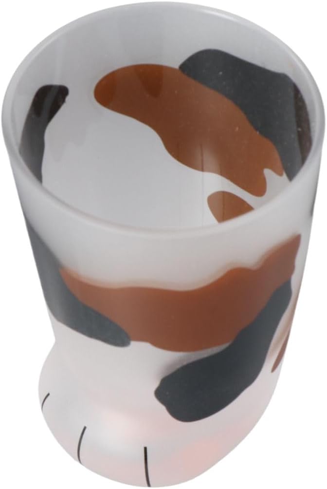 Leadigol Cute Coffee Cups Cat Claw Glass Milk Mug Beer Cup for Milk Latte Chocolate Juice Water for Women Men Birthday Christmas