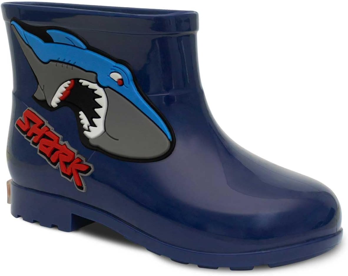 Bota Infantil Galocha Masculina Nº 21 ao 26 Botinha Menino Moda Tubarão 09.30