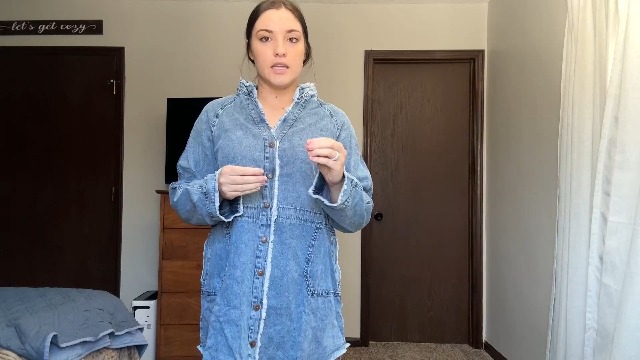 Robe Chemise En Jean Nitzana - Manches Longues - Col V - Mini Robe Décontractée 2025