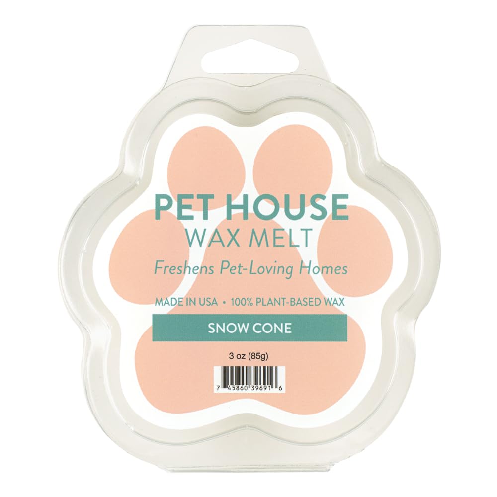 Snow Cone Spring and Summer Wax Melts Plant-Based Wax, Pet House