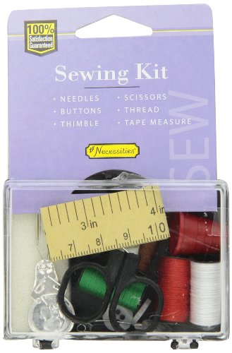 Vogue Fabrics Allary Repair Kit - Folding Scissors and 10 Threaded Needles Kit 803