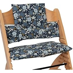 Babyline Funda Cojín para Trona Stokke. Compatible con Stokke, Stokke Tripp Trapp, Trip Trap Stokke, Stokke Trona Evolutiva y Stokke Trona (Hippie Rojo)