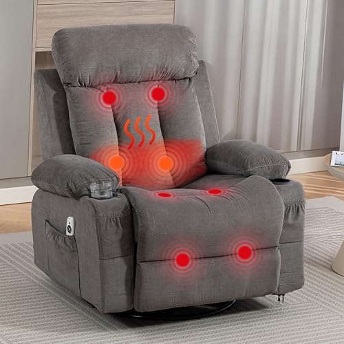 WENTUM Recliner Chair for Adults w/Vibration Massage and...