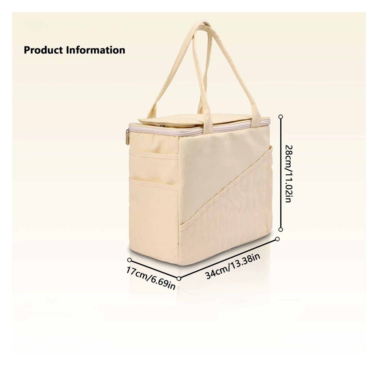 Wolle Aufbewahrung Bag Organizer-Garn-Aufbewahrungstasche mit großer Kapazität, solide Häkeltasche mit mehrschichtigen Taschen for Haken und Stricknadeln(Blue)