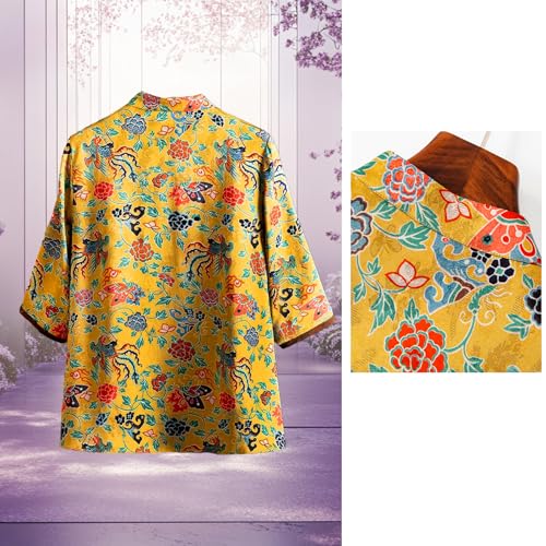 Chemisier jacquard en soie HangErFeng idéal pour vos soirées - 4