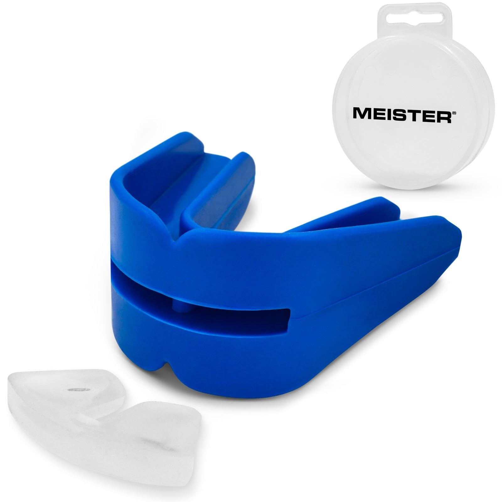 Meister Protector Bucal Moldeable Doble con Estuche - Azul — view 2