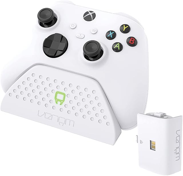 Venom Charging Dock with Rechargeable Battery Pack - White (Xbox Series X & S / Xbox One)