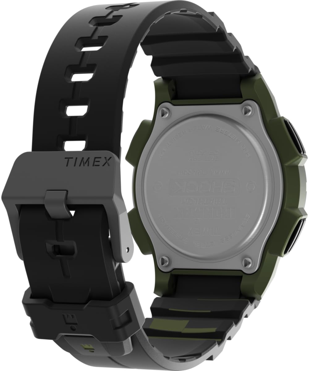 Timex Herren Digital Quarz Armbanduhr mit einem Kunststoffband Ironman Classic