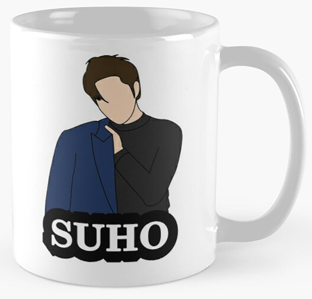 EXO Coffee Mug 엑소 Suho, Xiumin, Lay, Baekhyun, Chen, Chanyeol, D.O., Kai, Sehun For EXO-L Fandom, Kpop Fans & Best Gift - 11Oz Mug - Collection #19