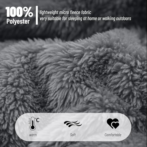 Mens Fleece Soft Pajama Bottoms Warm Lightweight Lounge Sleep Pants with Pockets and Button Fly (dark grey,M)2