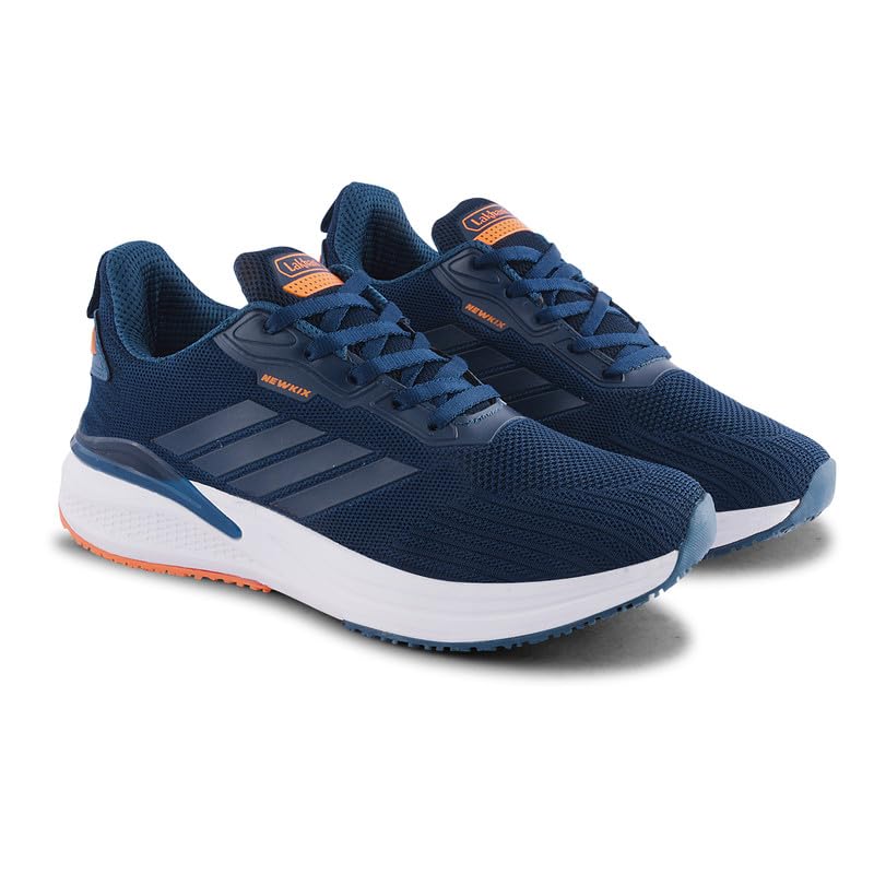 Image of Lakhani aashirwad Men's Sports Shoes | Lightweight Breathable Running Shoes for Men | Flynet Upper, Phylon Sole | Flexible, Comfortable Lace-Up Athletic Shoes