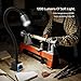 Bheooen Magnetic Light, 1200 Lumen 120v Flexible Gooseneck Work Light with Adjustable Magnetic Base for CNC Milling Drill Press Sewing Machine Industrial Lighting, 12W
