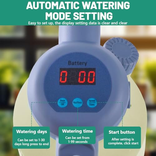 Image of HASTHIP 3L Electric Watering Can with Timer, Automatic Spray Bottle for Plants, 2 Spray Modes, One-Button Control, Includes Micro Irrigation Tube & Spray Head Kit for Garden, Flowers