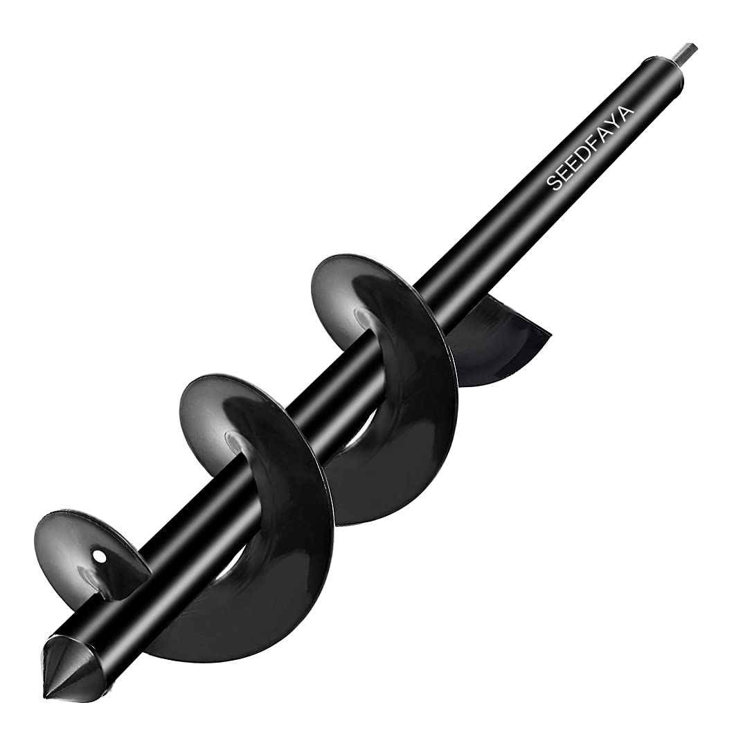 Buy 3.1x24 Inch Auger Drill Bit for ing Solid Shaft Extended Blades and Length Heavy Duty Auger