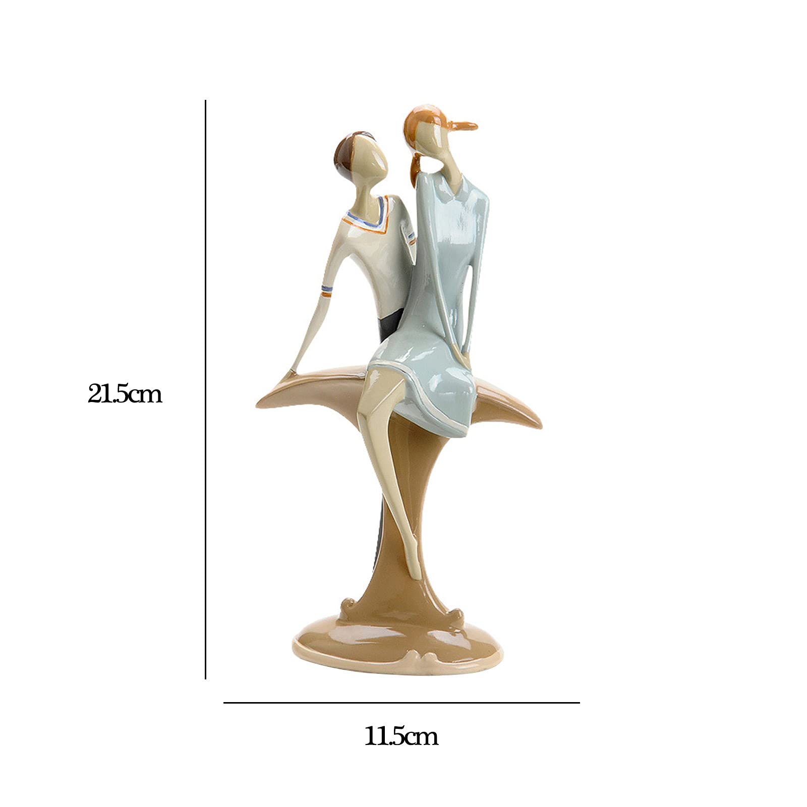 Arte astratta Decorazione Ornamento Statua Scultura Coppia Scultura Amore Decorazione, Amanti Moderni Scultura Coppia Statua Figurine Amanti Decorazione di San Valentino Regalo di Nozze Cucciolo Amore
