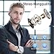 Bluetooth Headset Wireless Freisprech Telefon, 5.3 Bluetooth Headset Handy mit 60H Spielzeit, ENC Dual Mic Geräuschunterdrückung Ohrhörer, Earbuds mit Ladecase für Business/Büro/Autofahren, Schwarz