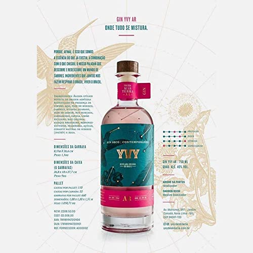 Gin YVY Ar, 750ml