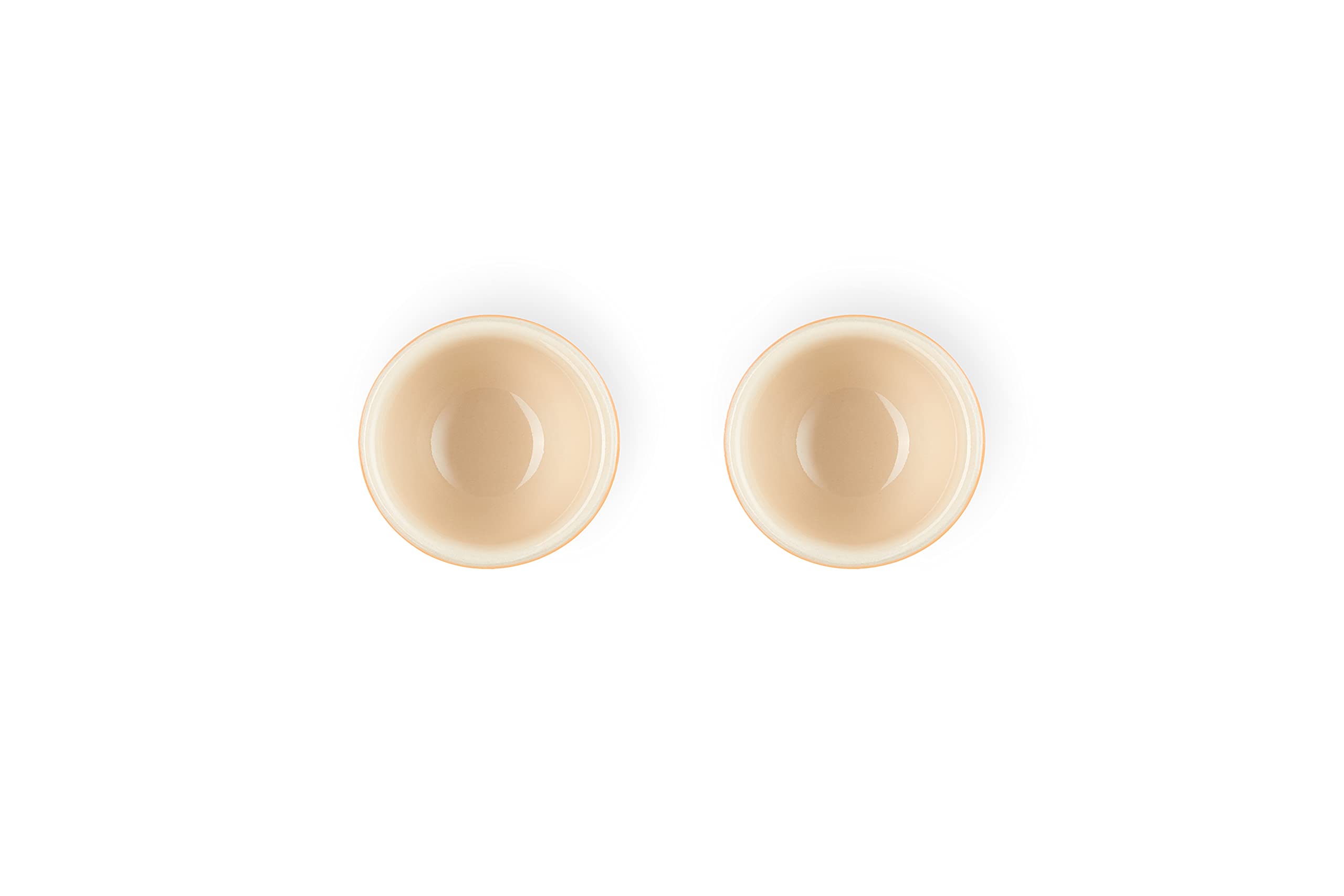 Le Creuset 2er-Set Eierbecher Aus Steinzeug – Farbe Ofenrot, Spülmaschinengeeignet, 5,3x5,3x5,9 Cm