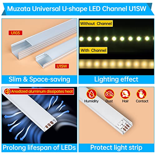 Tira LED COB 5 metros color blanco cálido 3000K Muzata miniatura 6