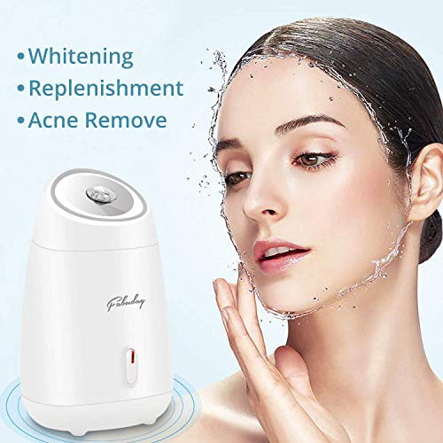 Face Steamer for Facial Deep Cleaning - Fabuday Facial Steamer for woman, Professional Skin care, Whitening Replenishment Sauna Spa Sinuses Moisturizing Cleaning Pores Blackheads Acne Remove