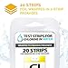 Easy Chlorine Test Strips - Results In Seconds - Foil Wrapped To Keep Fresh, 20 Strips