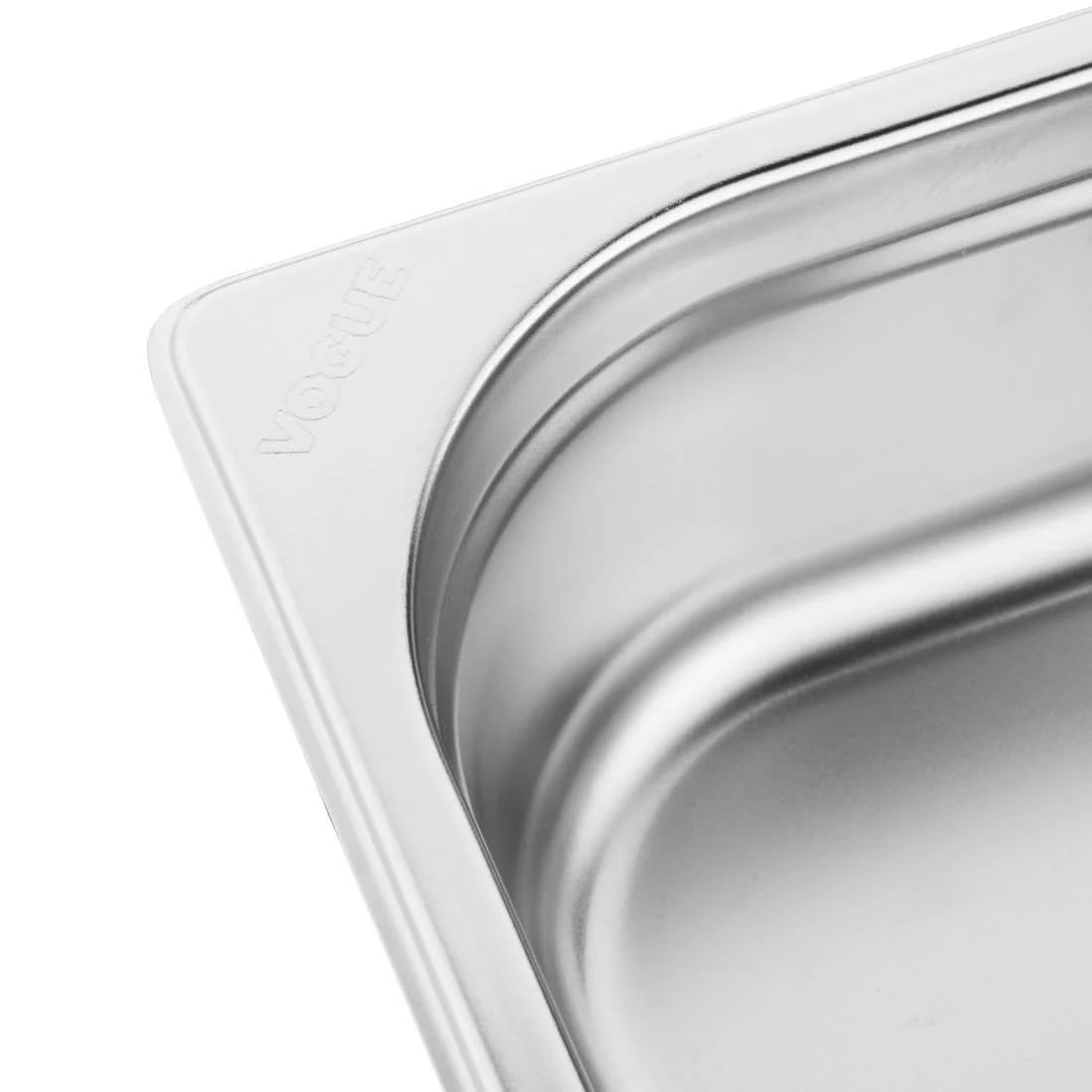 Vogue, Gastronorm, contenitore per alimenti misura 1/6, in acciaio inox, profondità 65 mm
