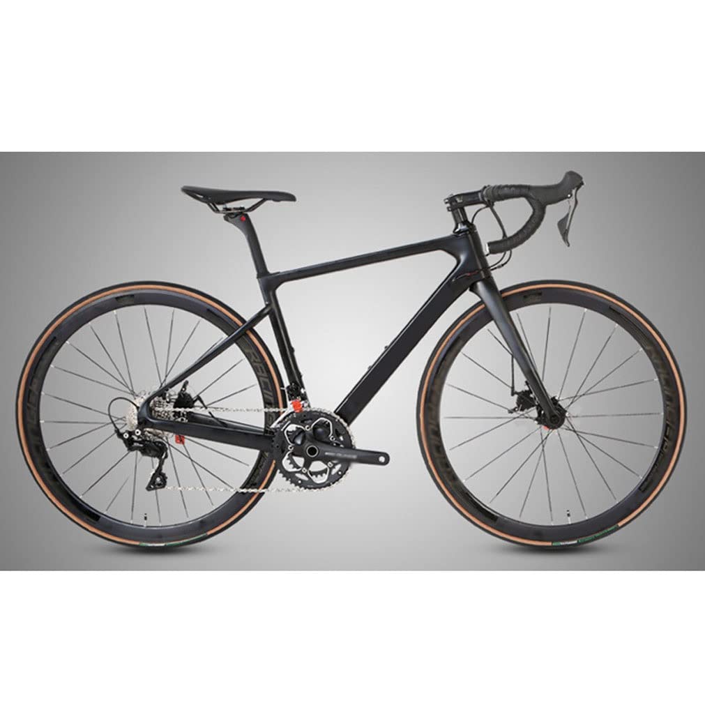 HIMALO Road Bike Frameset Carbon Fiber Racing Frame 45/48/51/54cm Internal Routing C Brake Frame Set Quick Release 100/130mm with Fork ?for 700C Wheels(48cmc)