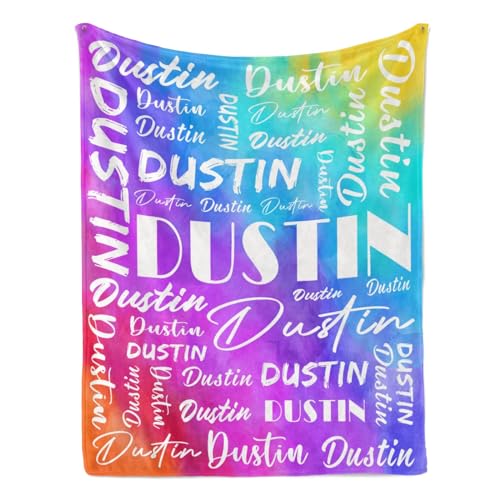 Name Blanket Personalized Name Blanket Customized Blanket with Name Text for Adult Kid Birthday Christmas Mothers Fathers Valentines Day Gift