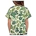GWDDCMGYH Short Sleeve T-Shirts for Boys Girls Crew Neck Blouse Casual Basic Tops Tropical Leaves Print Sports Active Athletic Shirt Tops Summer All Holidays Shirt
