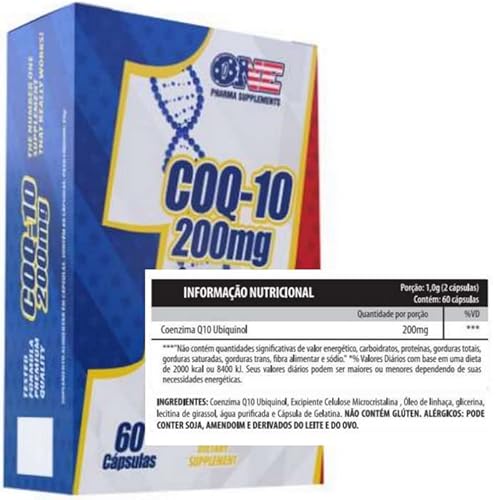 Coenzima Q10 200 Mg Ubiquinol 60 Caps - One Pharma