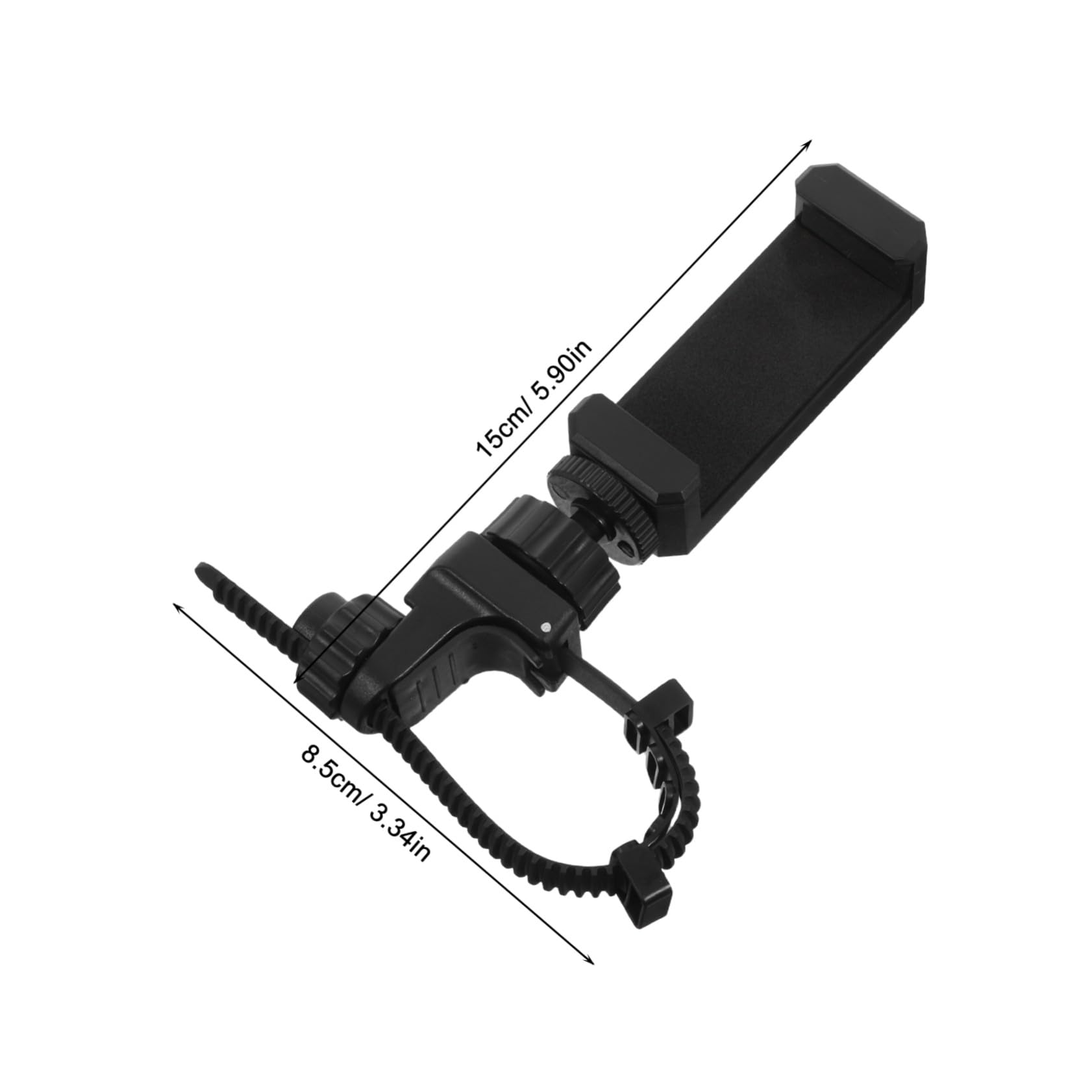 TOYANDONA Support en Métal pour Téléphone et Lyre Trompette Trombone Cor Français, Angles Réglables, Solution Sécurisée pour Répétitions et Concerts en Extérieur, Couleur Noire