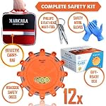 Marcala 12-Pack LED Flare kit + The Original 3-Pack Road Flare Kit Flares - Image 2
