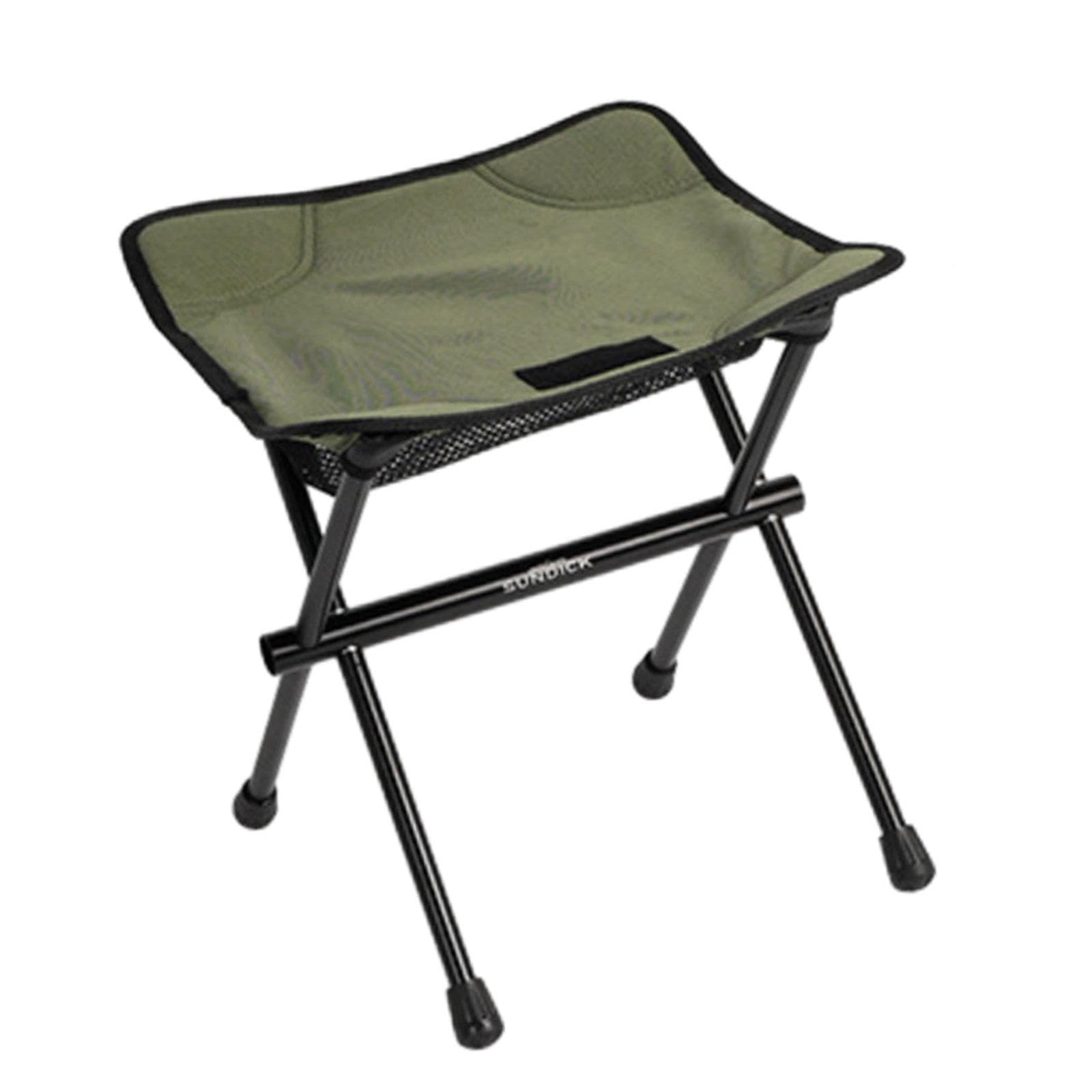 Sgabello pieghevole da campeggio, per adulti, pieghevole, per picnic, viaggi, spiaggia, verde