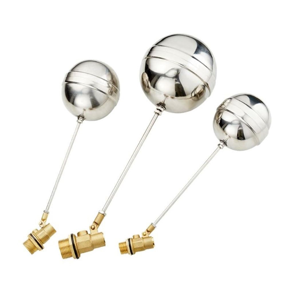 Válvula de flotador metal for tanque agua fría y caliente, 1/2" 3/4", con nivel líquido, cuerpo DN15 DN20, latón for inodoro(3/4")