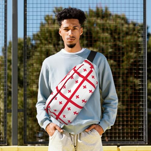 Sac banane de course Géorgie ajustable léger pour ranger clés et mobile - 6