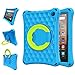 Price comparison product image Fire HD 8 Tablet Case(2023 Release,13th Generation) for Amazon New Fire HD 8 Light EVA 360 Turn Handle Folding Rack Cover,Incompatible with iPad Samsung(Blue)