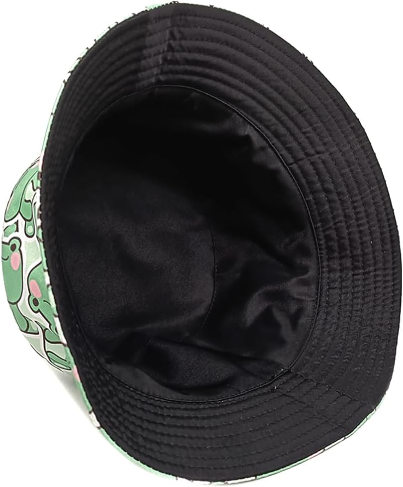 XYIYI Cute Frog Hat Funny Bucket Hat Beach Sun Hat Fisherman Cap for Women Teen Girls - Image 6