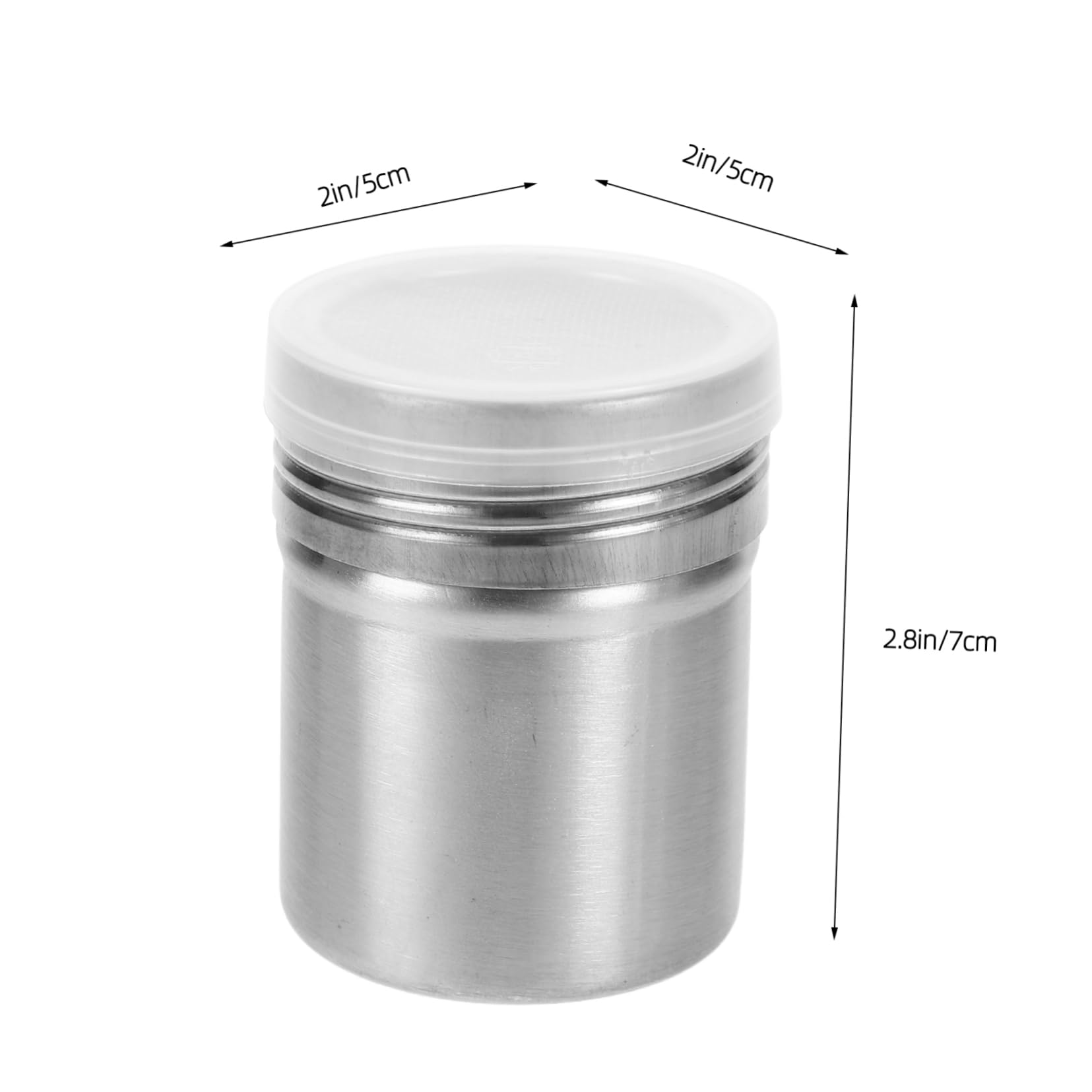 CONGARTENO 3pcs Cooking Shaker Vending Machine Small Shaker Flour Grinder for Home Cocoa Sugar Sifter Shakers Shaket Seasoning Shaker Baking Soda Shaker Cup Accessories Silver